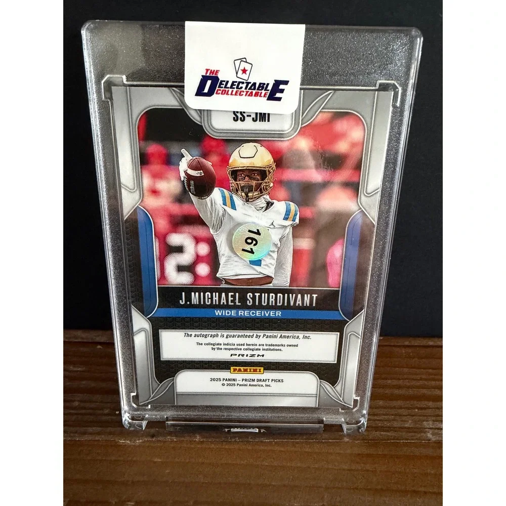 2025 Panini Prizm Draft Picks J. Michael Sturdivant Sensational Signatures Auto